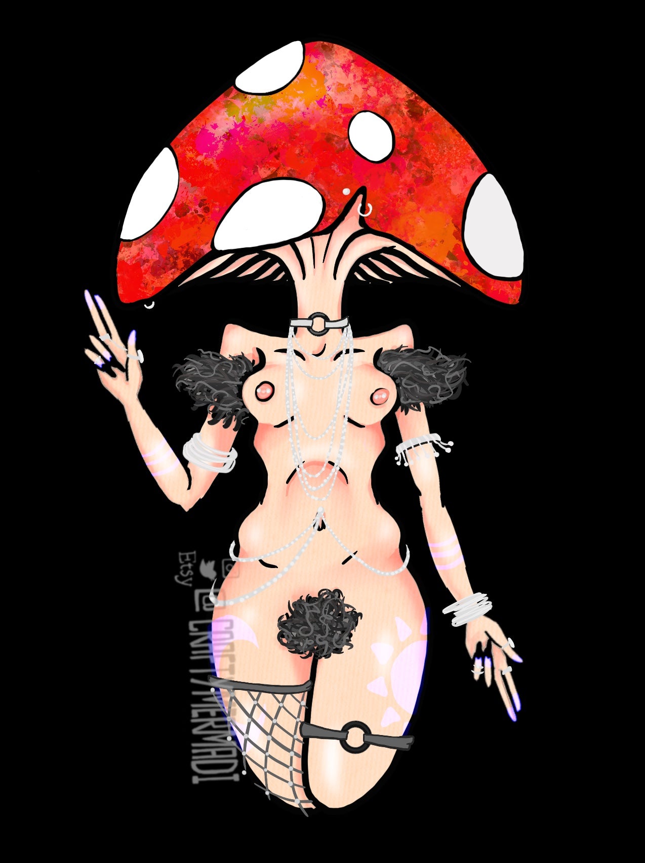 Mushroom Babe - Fly Agaric NSFW
