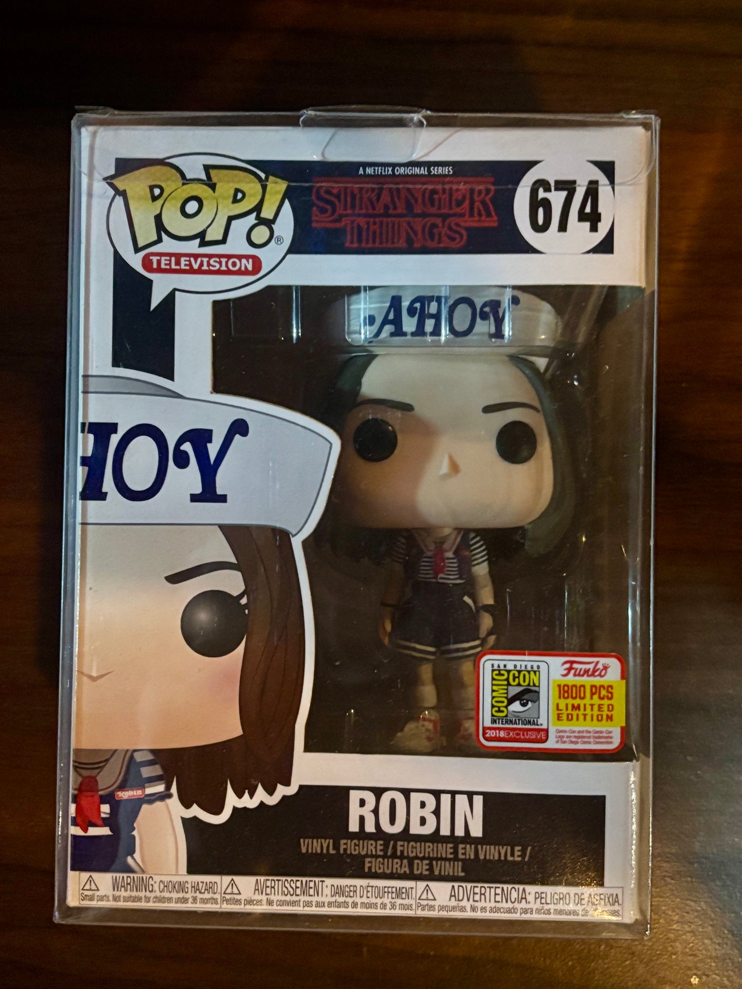 Robin (w/ Ice Cream) Stranger Things Funko Pop #674 vinyl figure front view