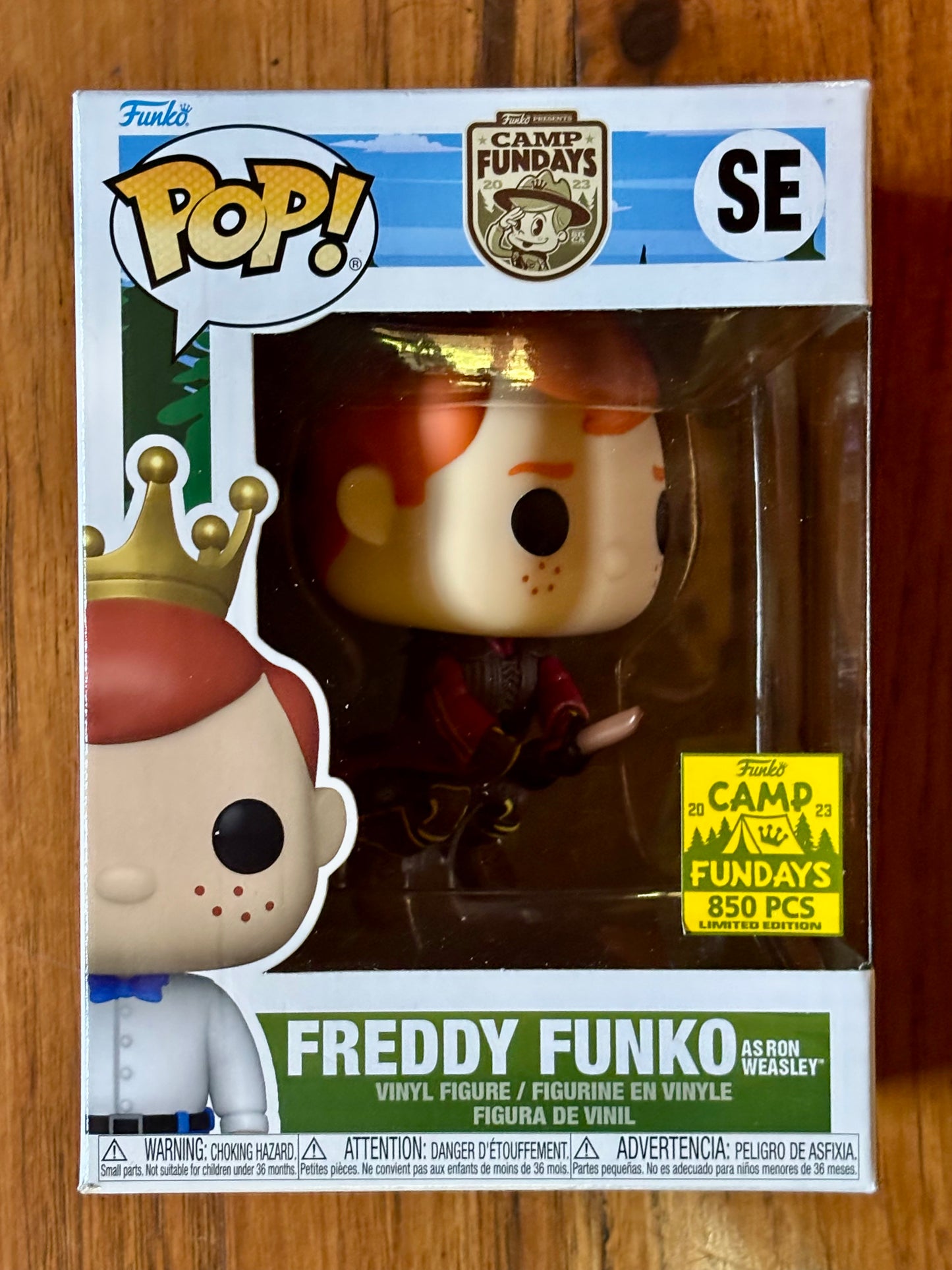 Freddy Funko as Ron Weasley Funko Pop vinyl figure front view