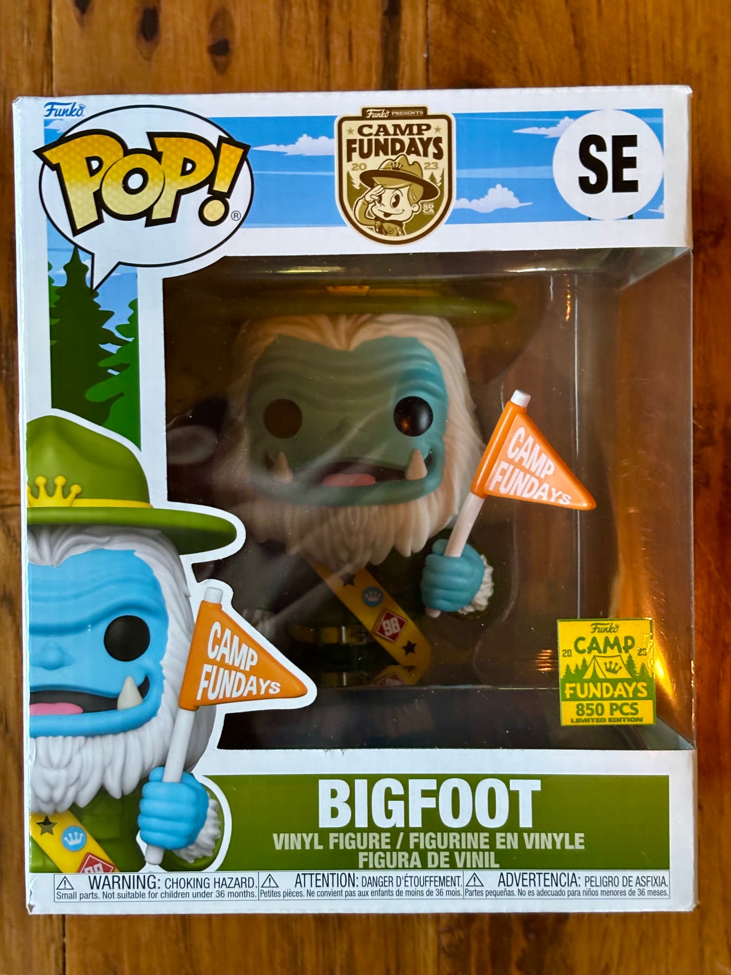 Bigfoot Camp Fundays Funko Pop vinyl figure front view