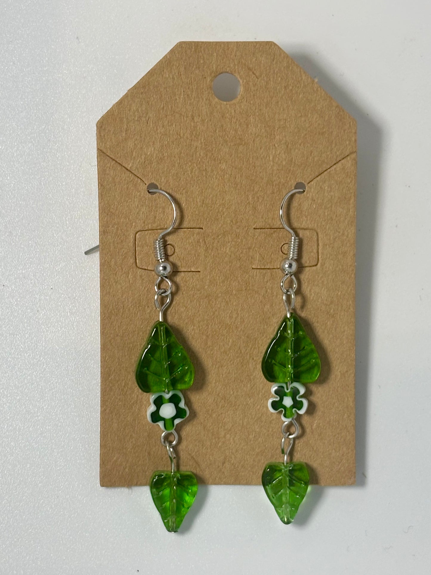 Flower + Leaves Earrings