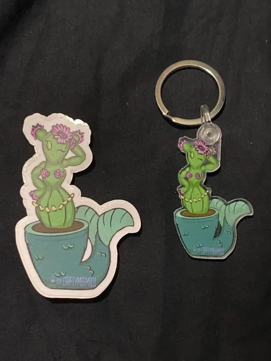 Cactus Babe by Crafty MerMadi - original desert-themed character illustration