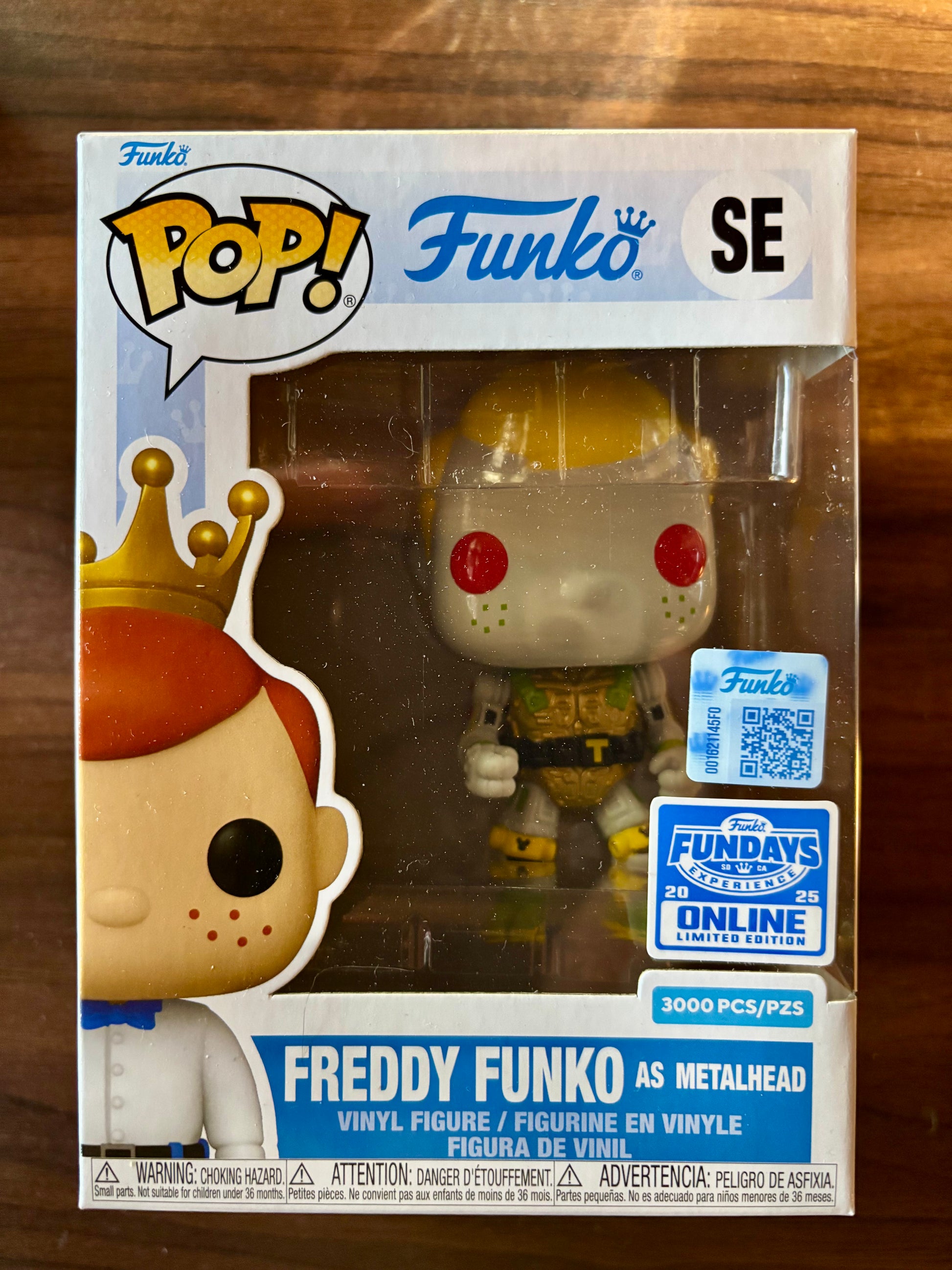 Freddy Funko as Metalhead Funko Pop vinyl figure front view