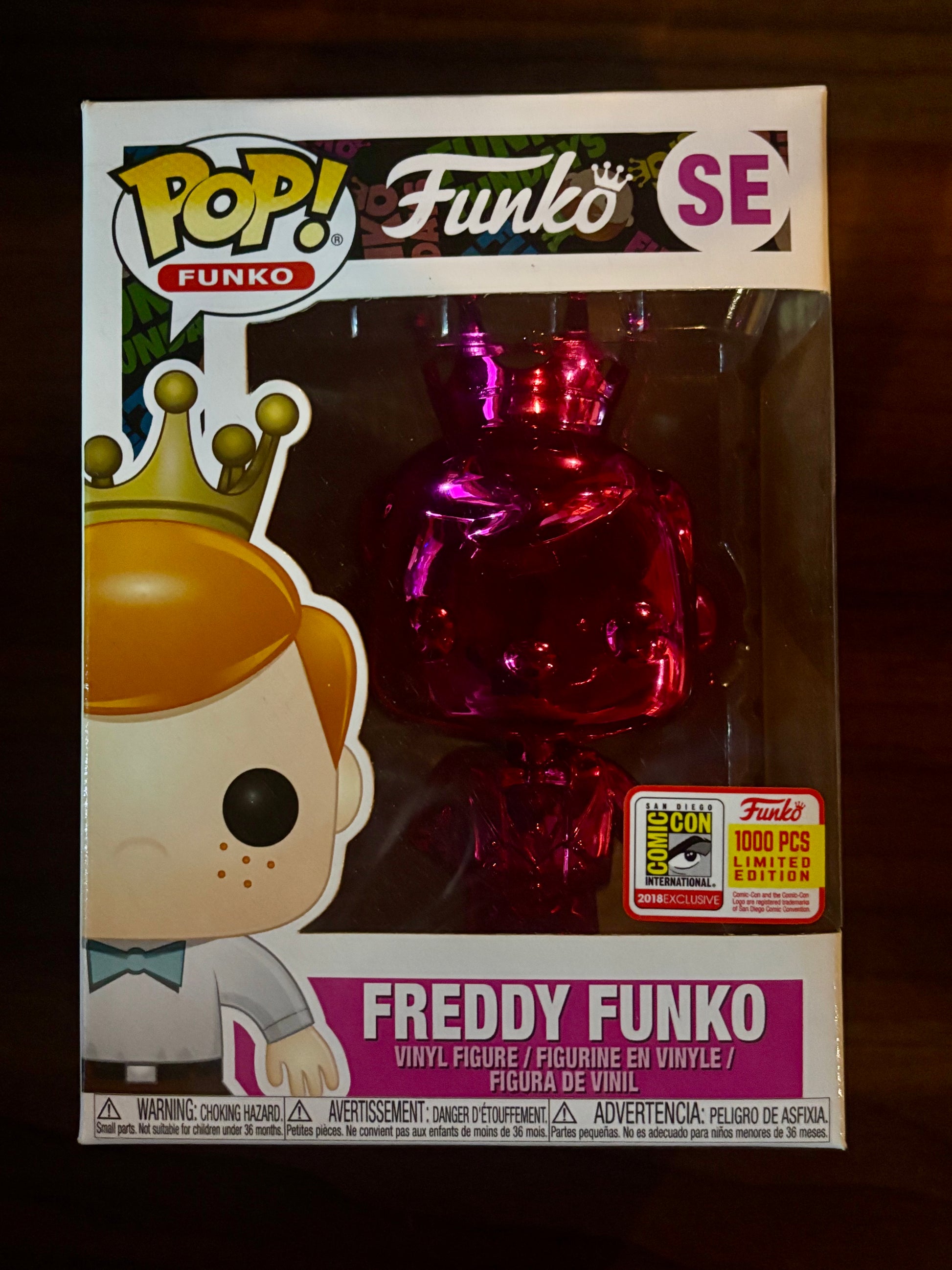 Freddy Funko (Magenta Tuxedo) Special Edition vinyl figure front view