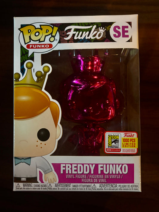 Freddy Funko (Magenta Tuxedo) Special Edition vinyl figure front view