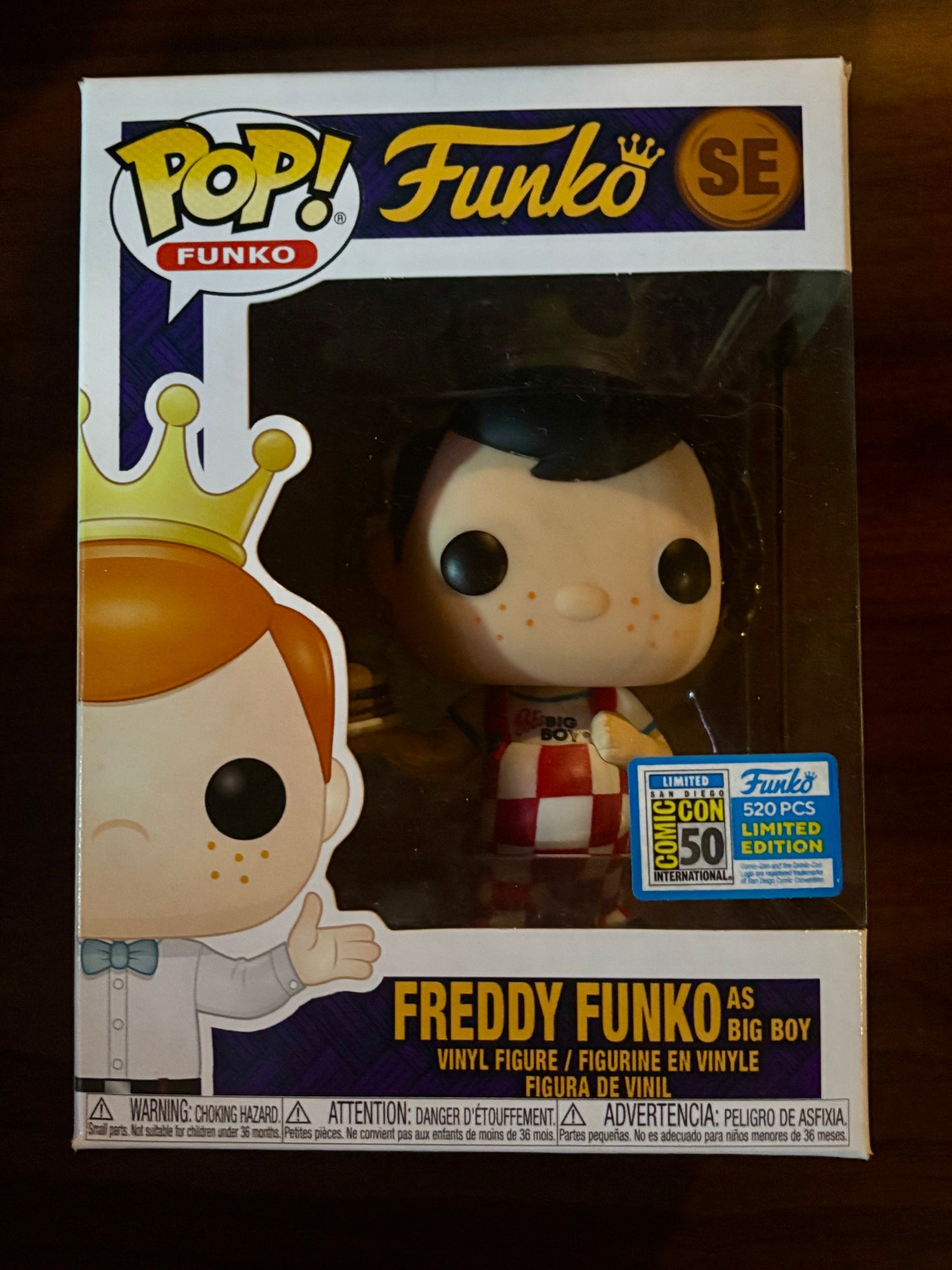 Freddy Funko as Big Boy Funko Pop Special Edition vinyl figure front view