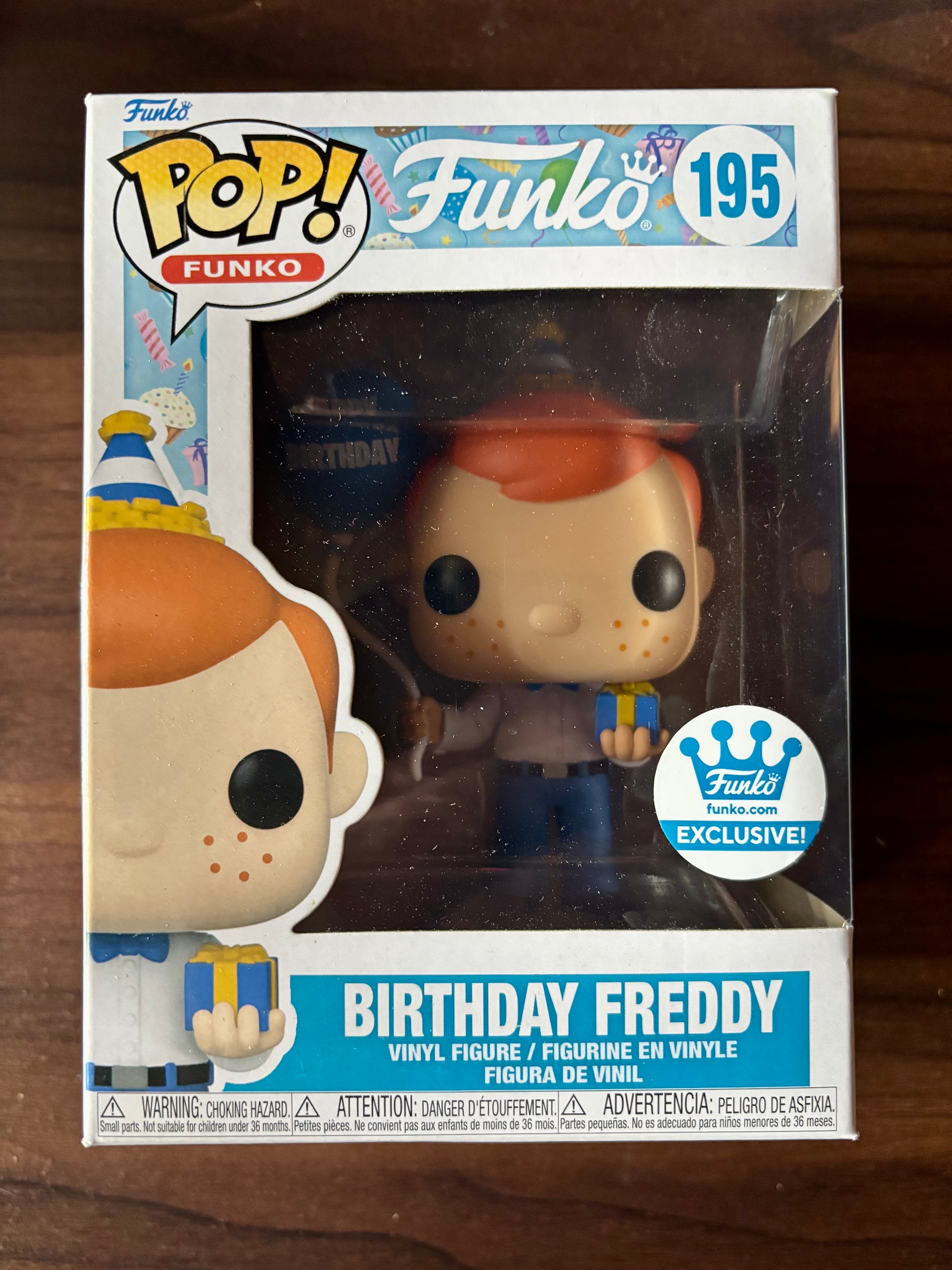 Birthday Freddy Funko Pop #195 vinyl figure front view