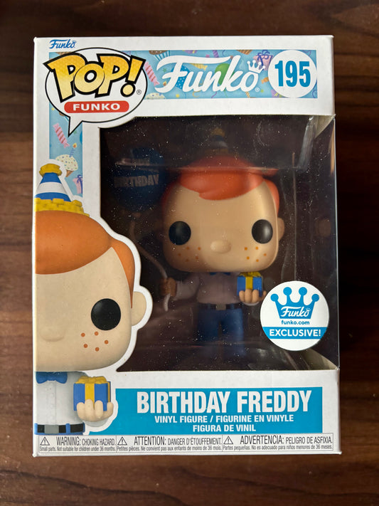 Birthday Freddy Funko Pop #195 vinyl figure front view