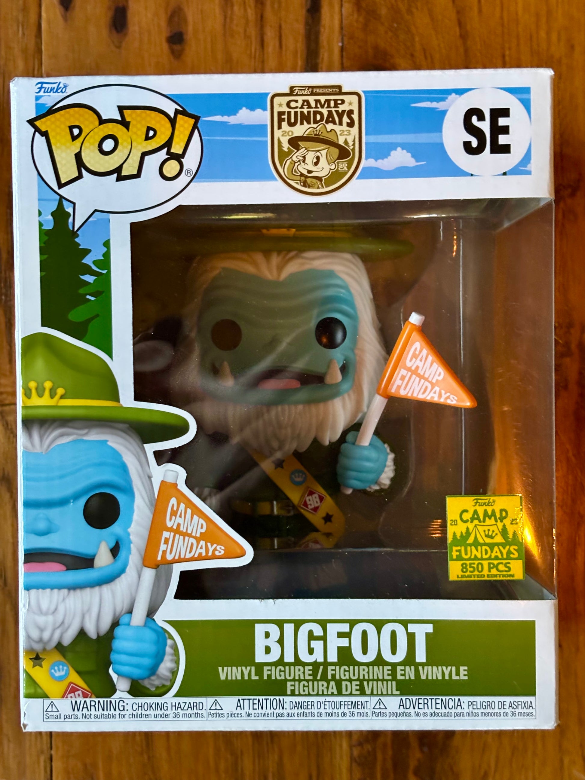 Bigfoot Camp Fundays Funko Pop vinyl figure front view