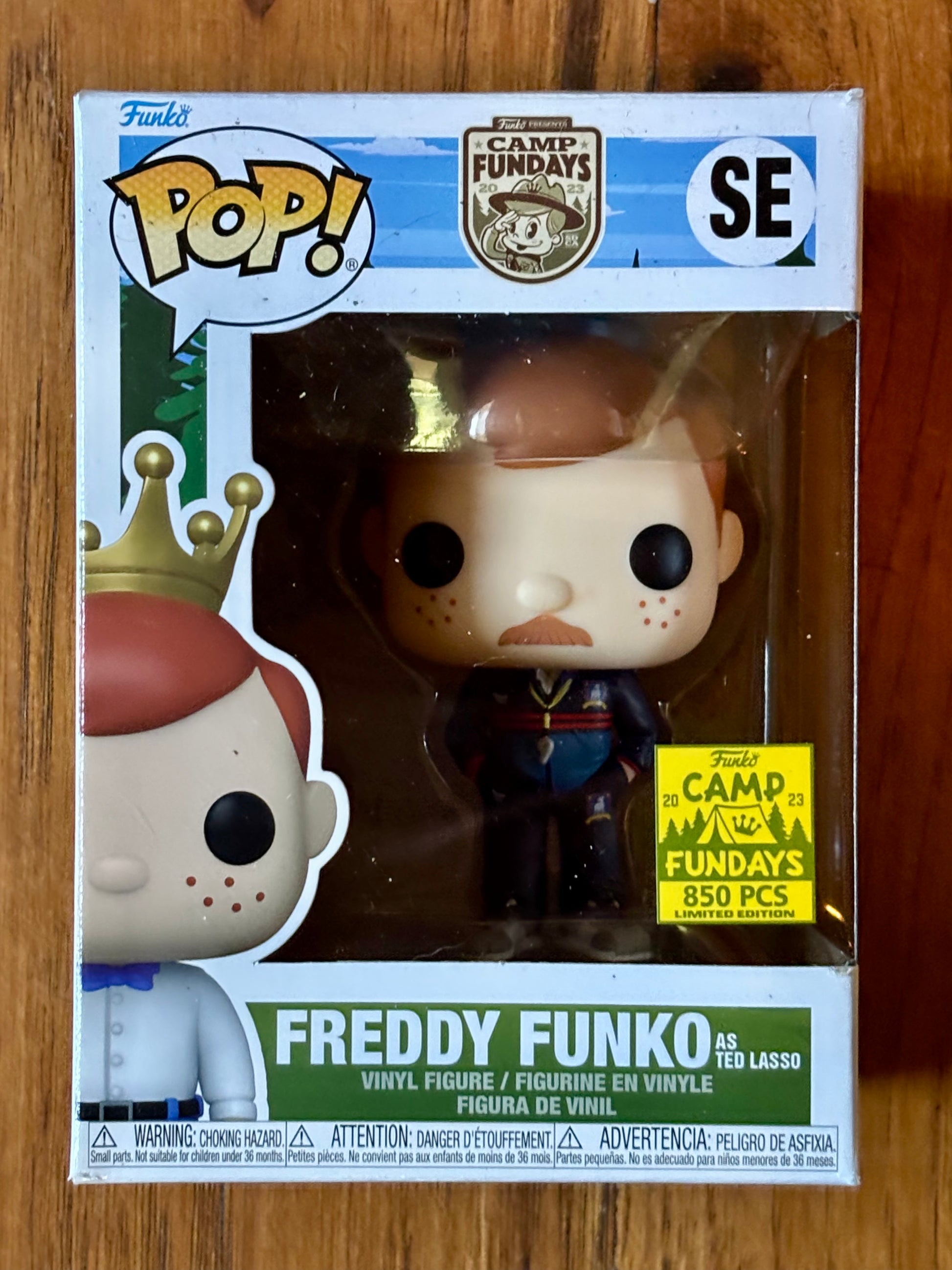 Freddy Funko as Ted Lasso vinyl figure front view