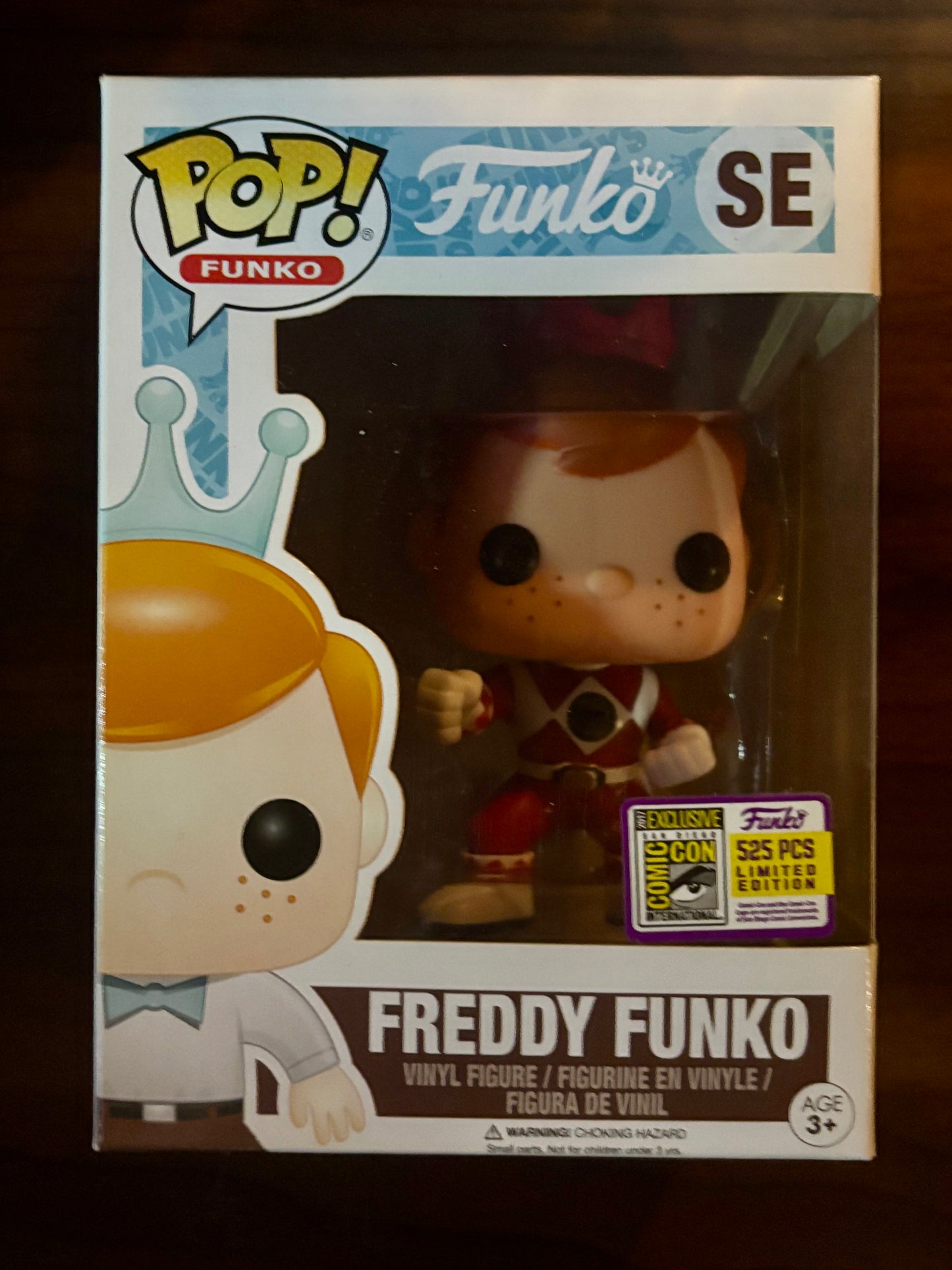 Freddy Funko as Red Power Ranger Funko Pop vinyl figure front view