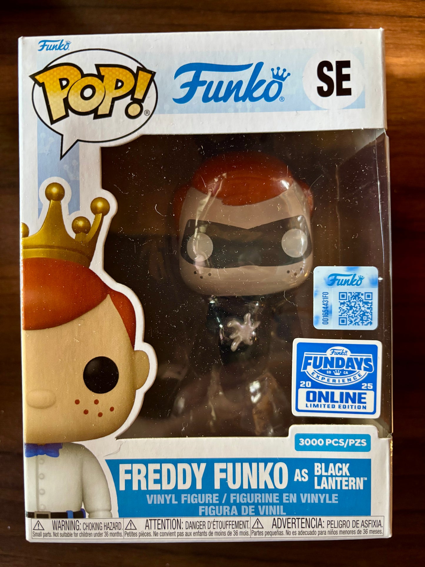 Freddy Funko as The Black Lantern Funko Pop vinyl figure front view