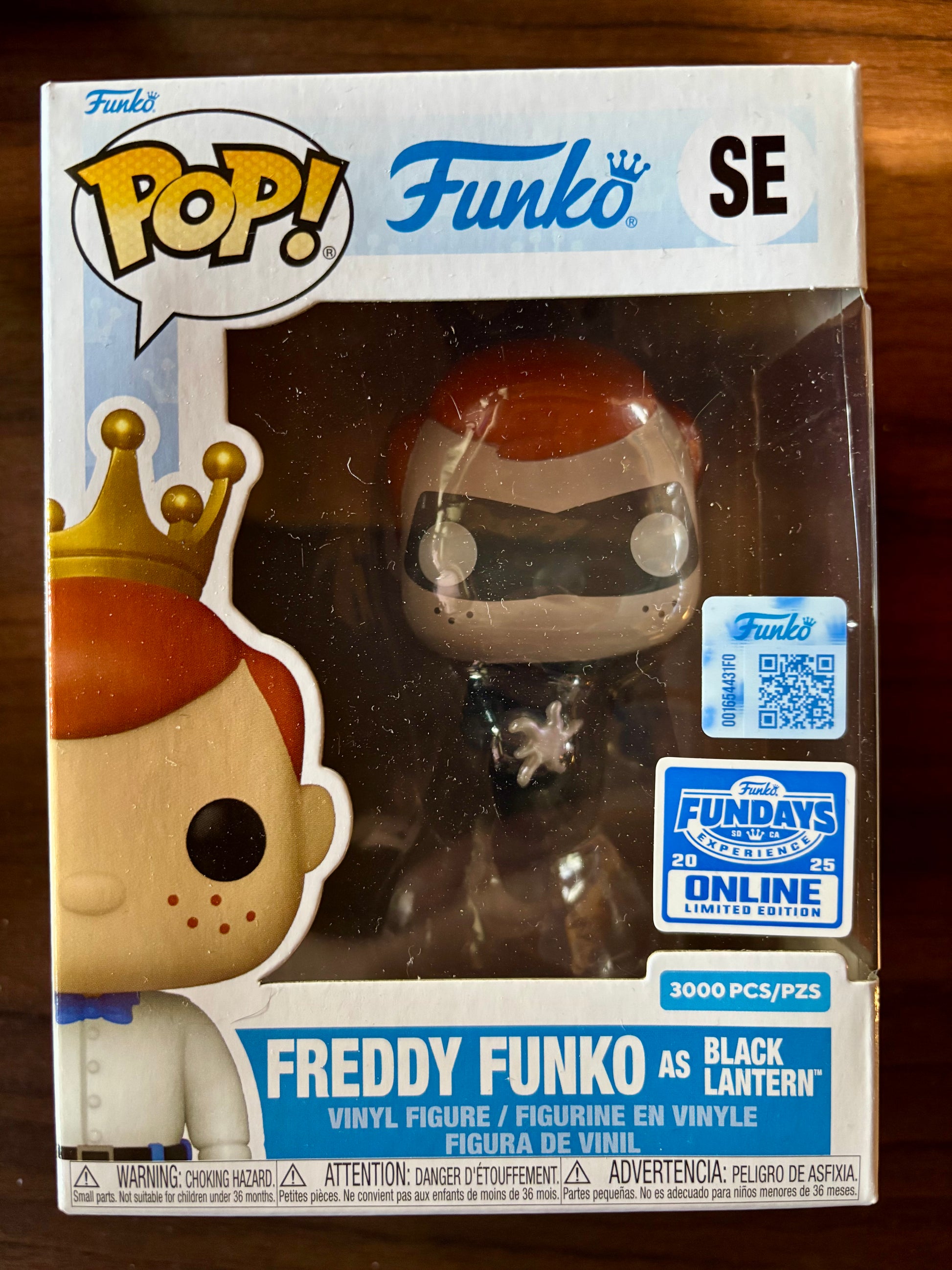 Freddy Funko as The Black Lantern Funko Pop vinyl figure front view