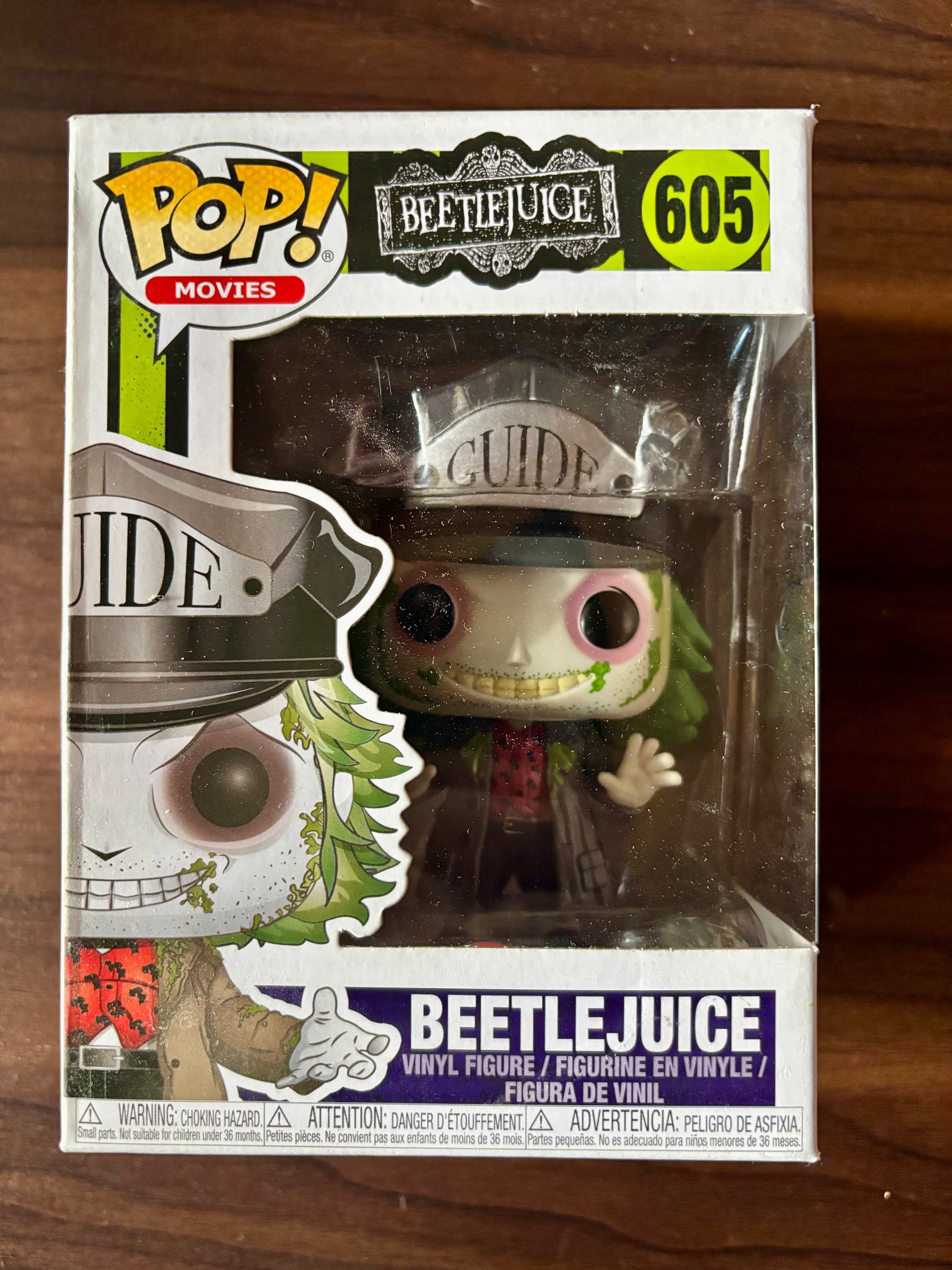 Beetlejuice Funko Pop #605 vinyl figure front view