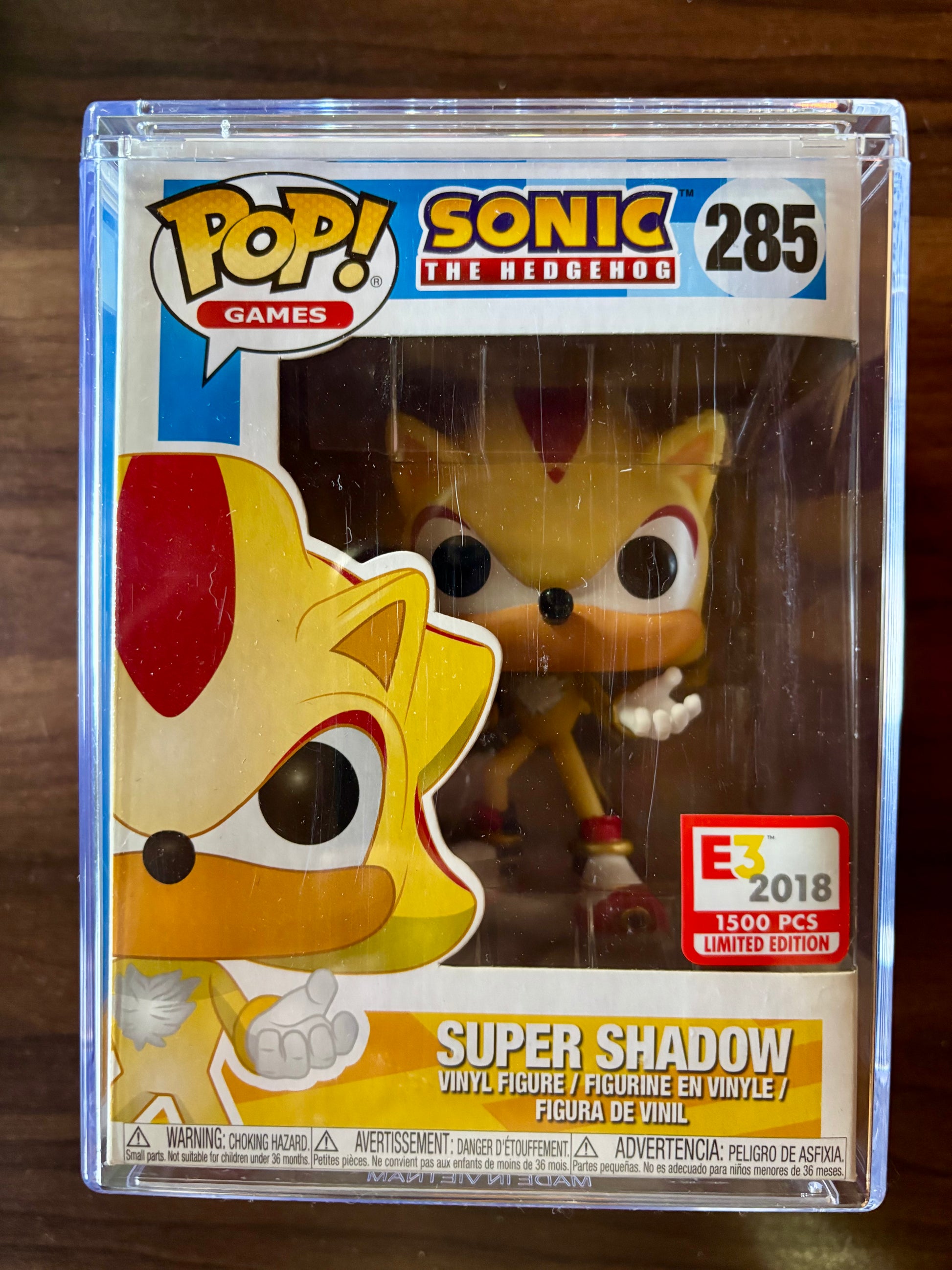 Super Shadow the Hedgehog Funko Pop #285 vinyl figure front view