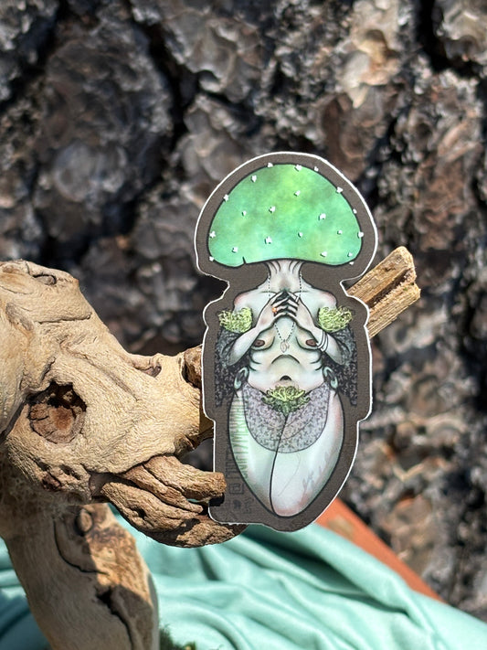 Verdigris Agaric Mushroom Babe Sticker NSFW product photo
