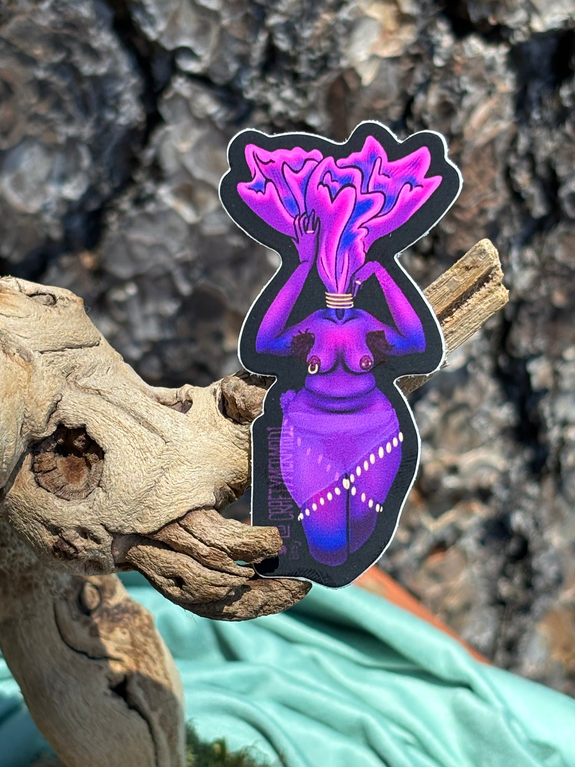 Amethyst Deceiver Mushroom Babe Sticker NSFW product photo