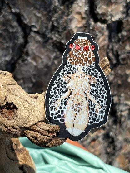 Bridal Veil Stinkhorn Mushroom Babe Sticker NSFW product photo