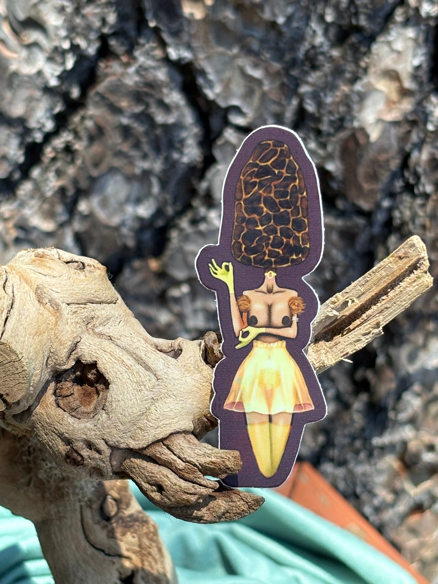 True Morels Mushroom Babe Sticker NSFW product photo