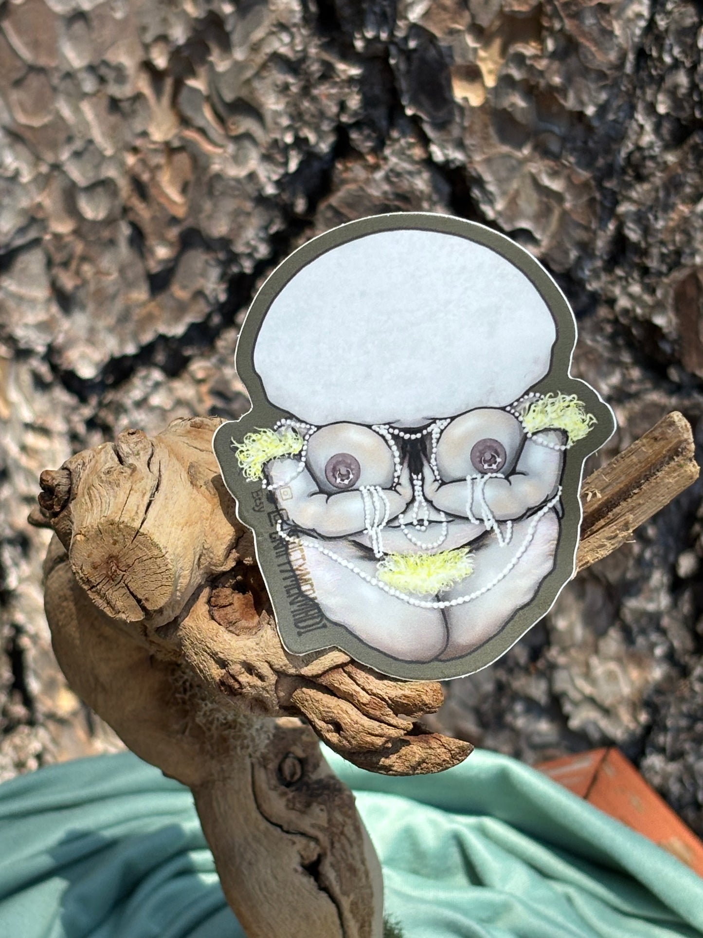 Puffball Mushroom Babe Sticker NSFW product photo