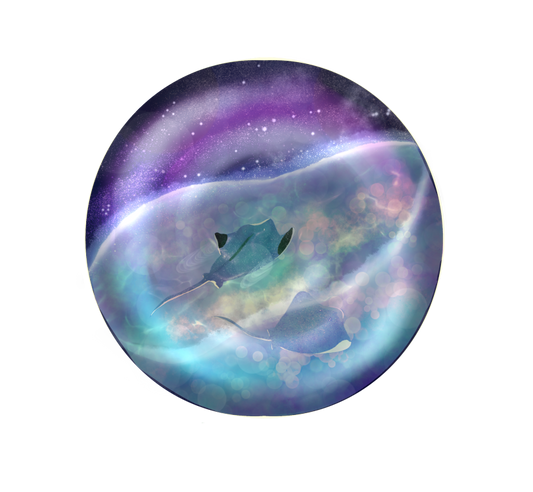 Manta Rays Bubble Sticker