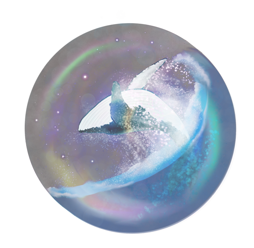 Whale Bubble Sticker