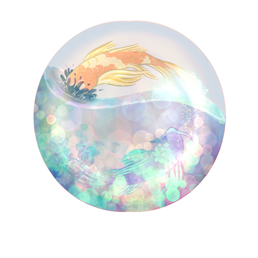 Koi Bubble Sticker