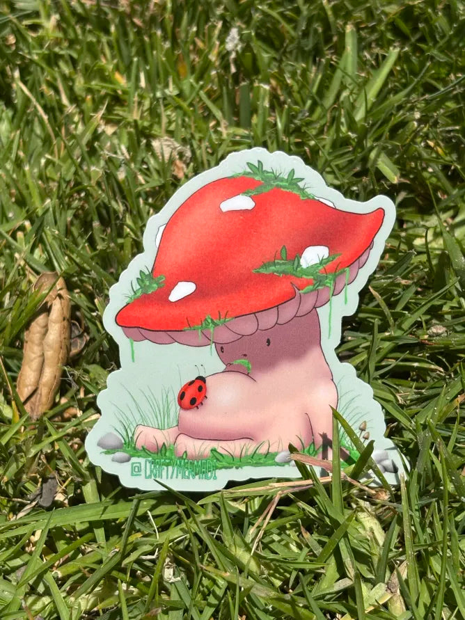 Curious Funguy Sticker
