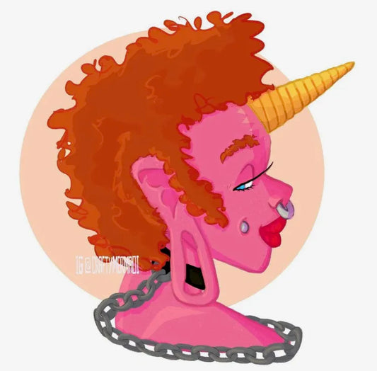 Sticker Babe 6 vinyl sticker by Crafty MerMadi