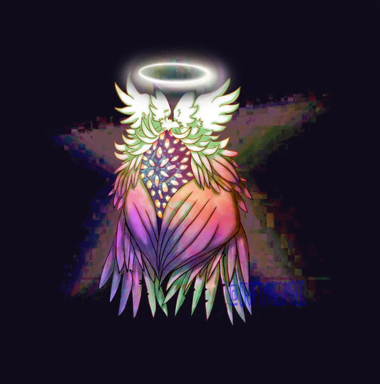 Biblically Accurate Angel art print by Crafty MerMadi  -  original multi-winged celestial illustration