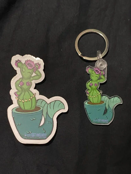 Cactus Babe by Crafty MerMadi  -  original desert-themed character illustration