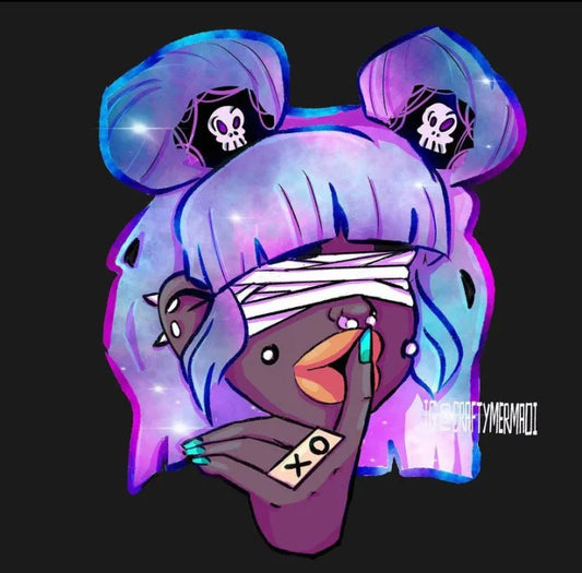 Sticker Babe 8 vinyl sticker by Crafty MerMadi