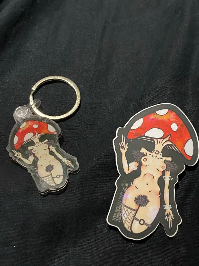 Fly Agaric Mushroom Babe NSFW sticker gallery image 3