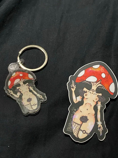 Fly Agaric Mushroom Babe NSFW sticker gallery image 3